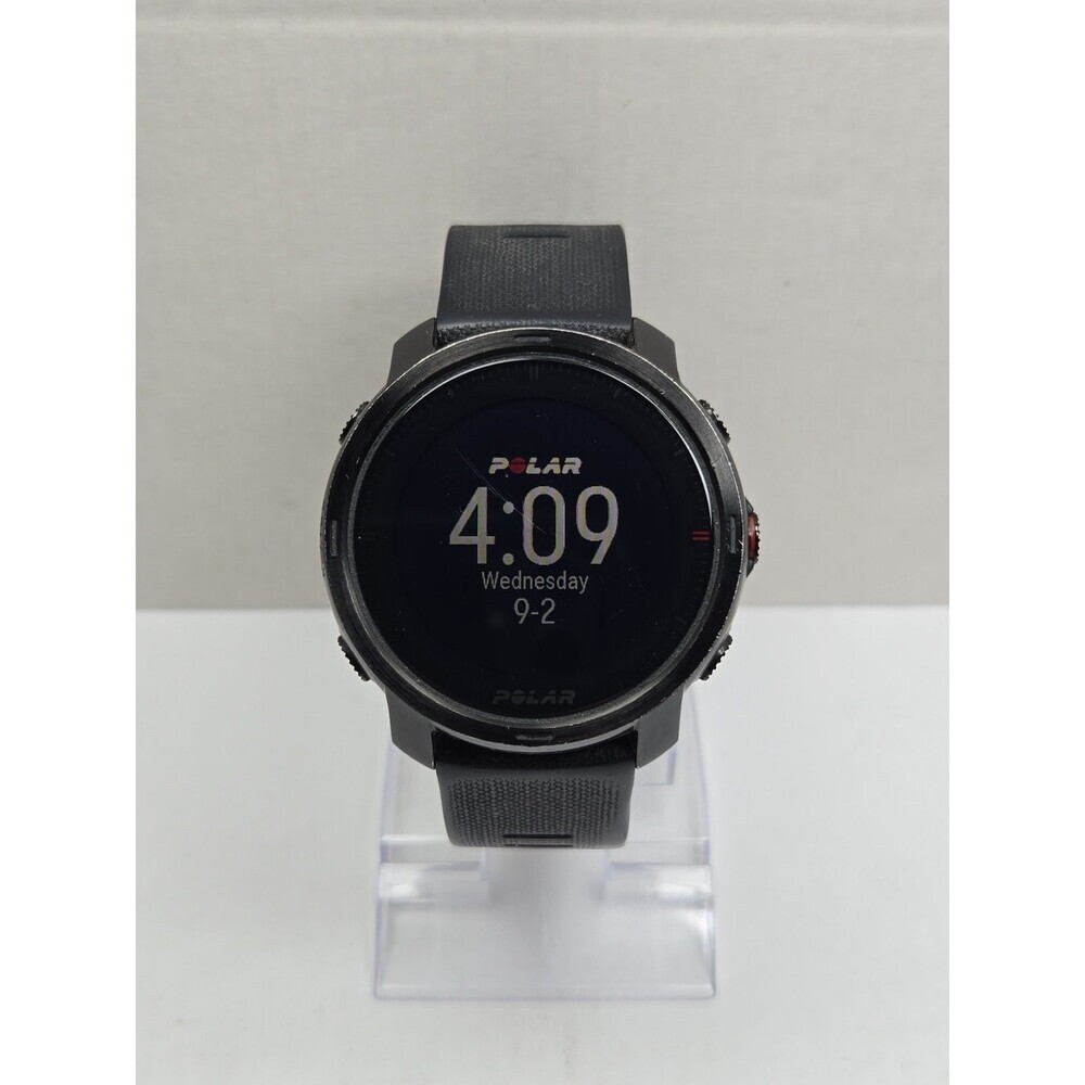 Polar Grit X Black GPS Multisport Smartwatch HeartRate Monitor Fitness 49mm Read